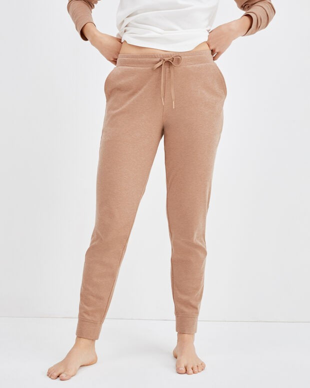 Organic Cotton Interlock Drawstring Joggers | Haven Well Within