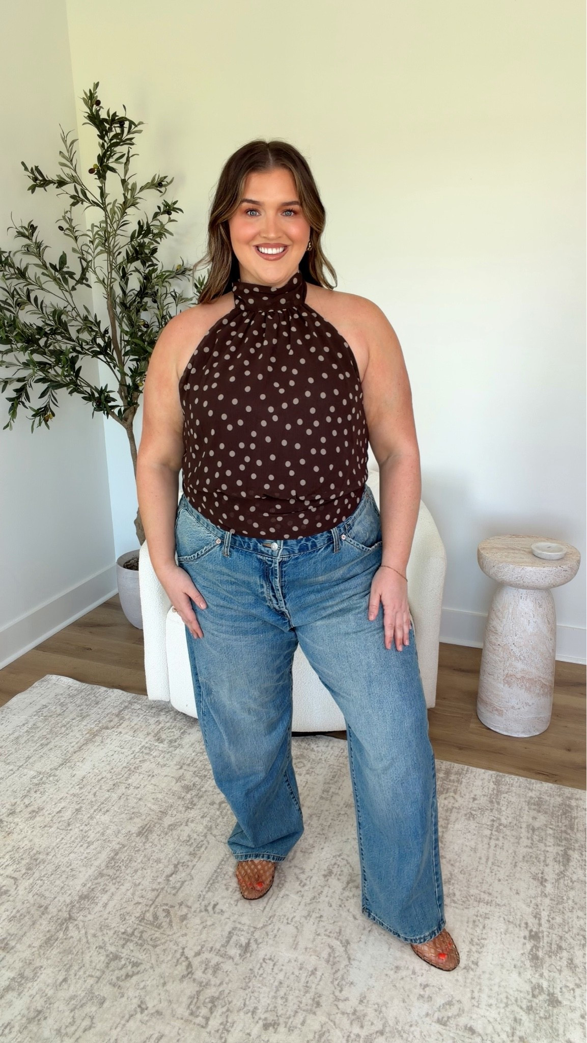 Polka dots are trending and I can’t get enough of them 🤩 This cute chiffon top is so chic! Wearing a size XXL and 18 jeans

#LTKgrwm #LTKootd #LTKPlusSize