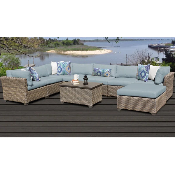 Rochford 9 Piece Sectional Seating Group with Cushions | Wayfair North America