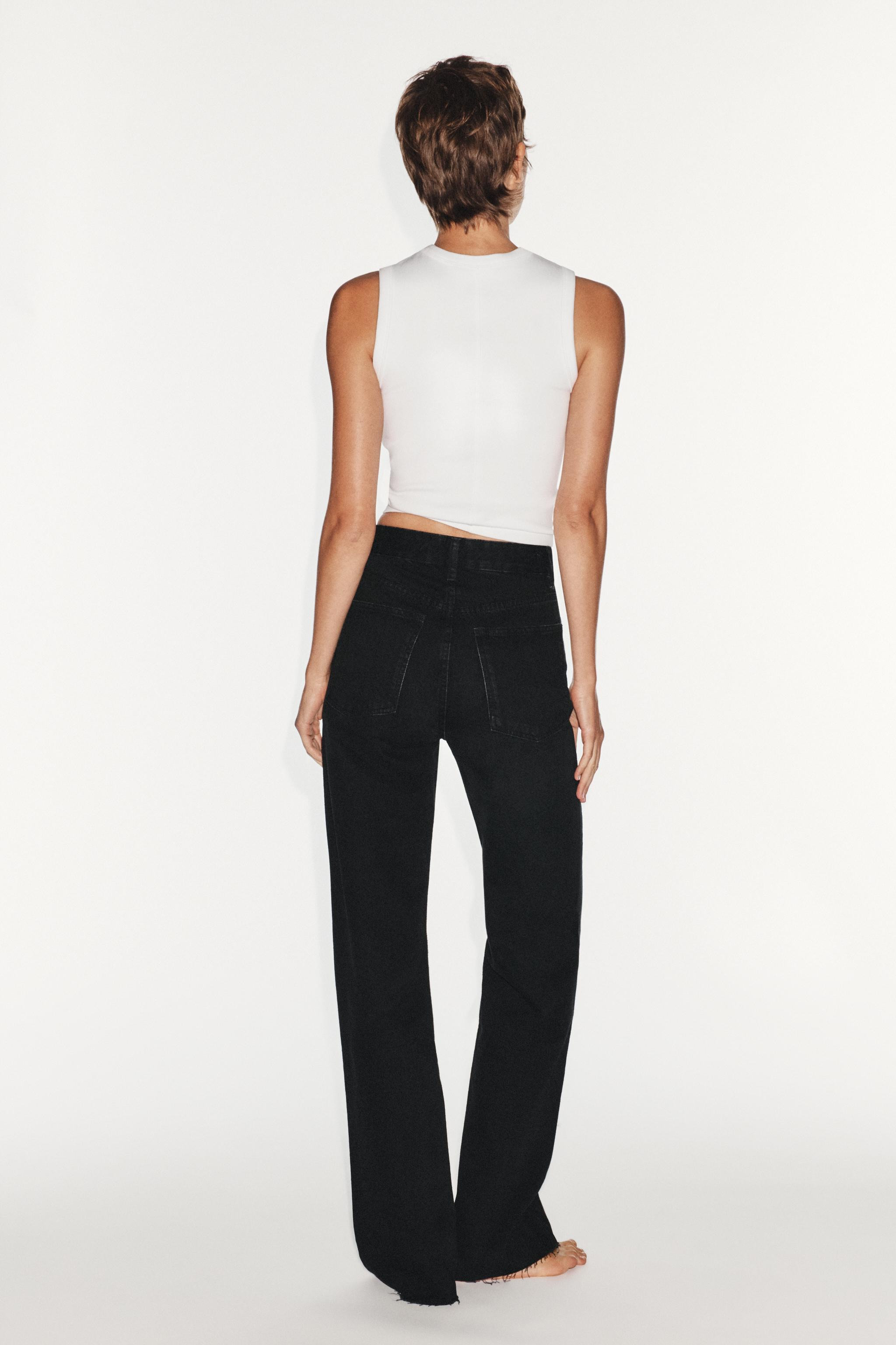 HIGH RISE - WIDE LEG - FULL LENGTHHigh-rise jeans with five pockets. Wide, long leg. Raw hem fini... | Zara US