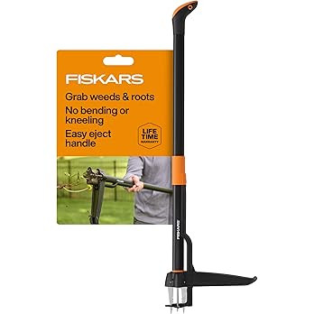 Fiskars Stand-Up Weed Puller Tool, 4 Serrated Stainless Steel Claws Grip Roots for Permanent Remo... | Amazon (US)