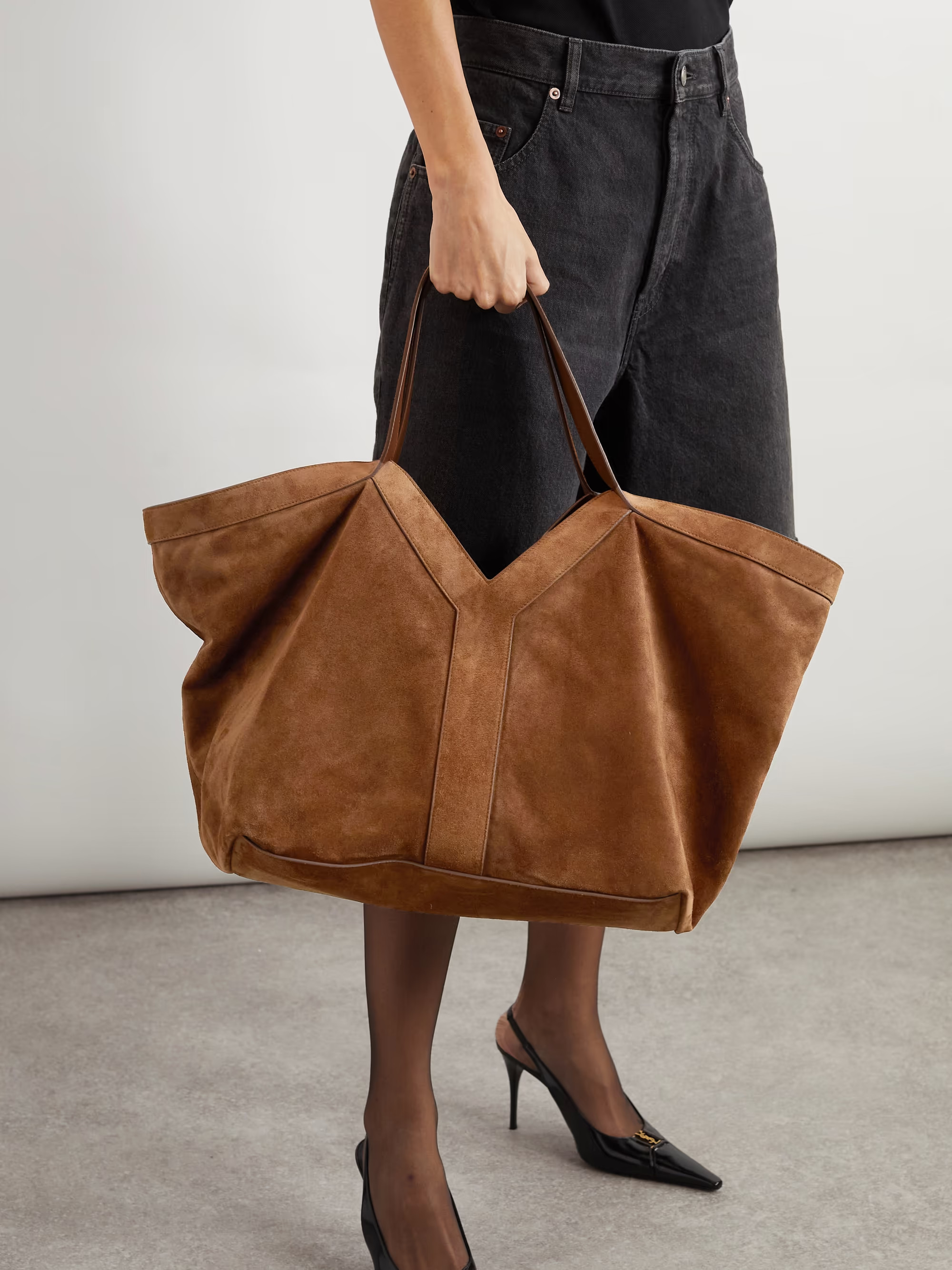 Y suede tote | NET-A-PORTER (US)