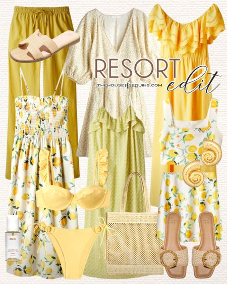 Shop these H&M Vacation Outfit and Resortwear finds! H and M summer outfit, maxi dress, mini dress, matching set, bikini swimsuit, lemon dress, Hermes Oran Inspired Target sandals, straw tote bag, wedding guest summer dresses and more! 

Follow my shop @thehouseofsequins on the @shop.LTK app to shop this post and get my exclusive app-only content!

#liketkit 
@shop.ltk
https://liketk.it/4ICzC

#LTKSaleAlert #LTKTravel #LTKFindsUnder50