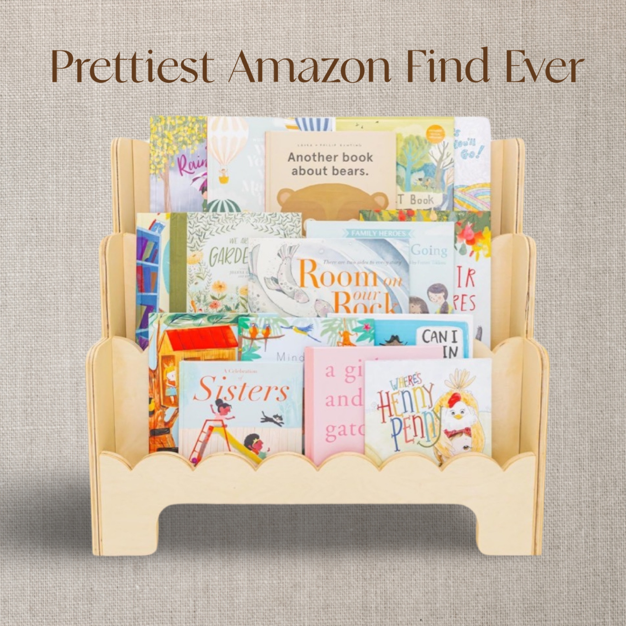 Sweetest Amazon playroom find. This scalloped wood bookshelf is a must have for any neutral play area or reading nook! Amazon spring sale, aesthetic bookshelf, neutral, playroom, 

#LTKbaby #LTKkids #LTKsalealert
