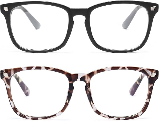 Amazon.com: livho 2 Pack Blue Light Blocking Glasses, Computer Reading/Gaming/TV/Phones Glasses f... | Amazon (US)
