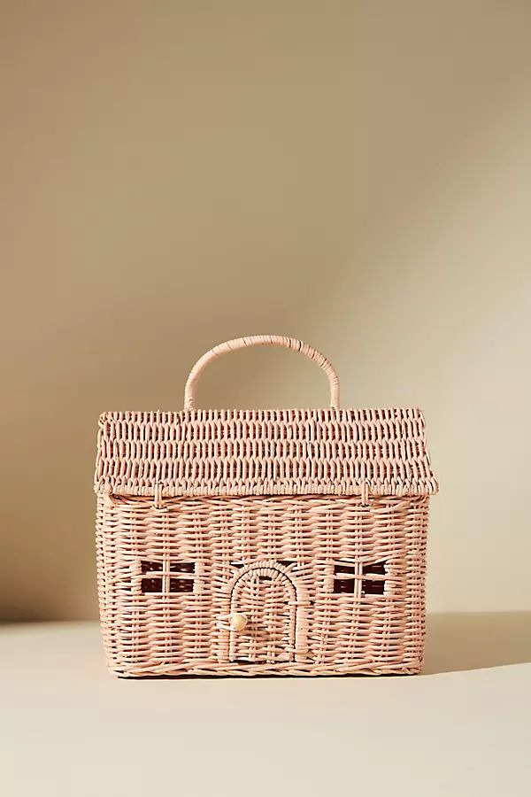 Olli Ella Dollhouse Basket By Olli Ella in Pink | Anthropologie (US)