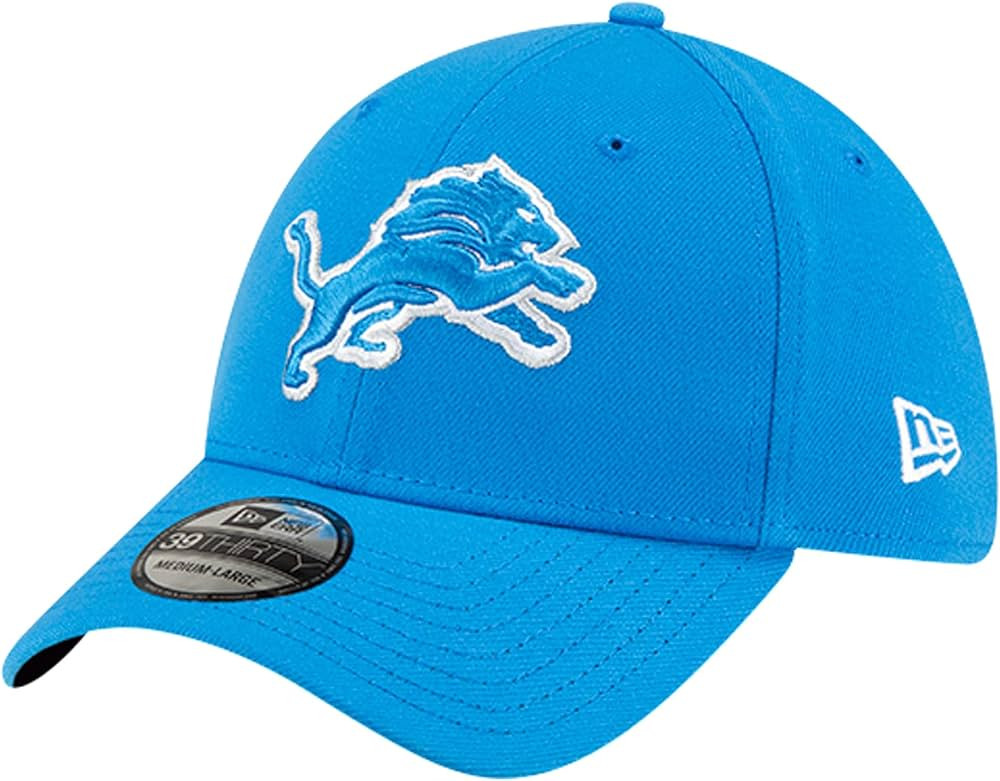 New Era Men's Blue Detroit Lions Classic 39THIRTY Flex Hat | Amazon (US)