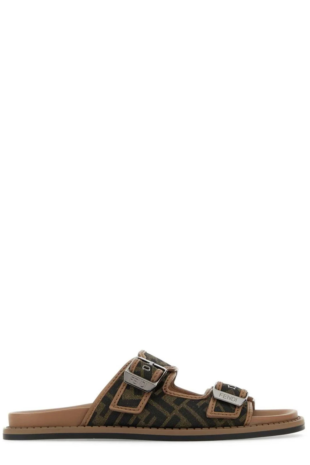 Fendi Monogrammed Strap Buckled Sandals | Cettire Global