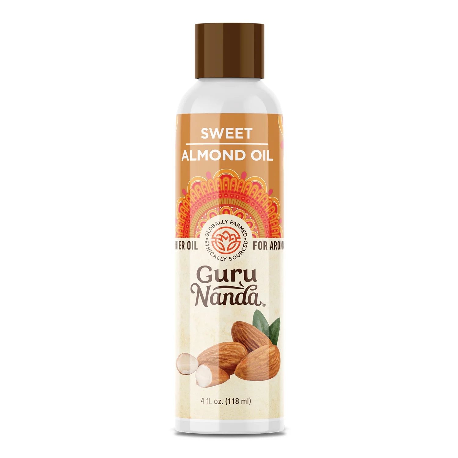 GuruNanda, 100% Pure Sweet Almond Oil Carrier Oil, 4 Oz | Walmart (US)