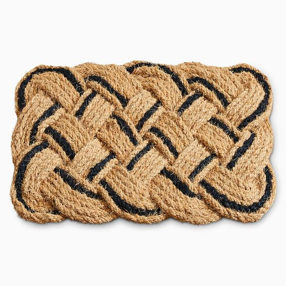 Pop Woven Doormat, 18x30, Black | West Elm (US)