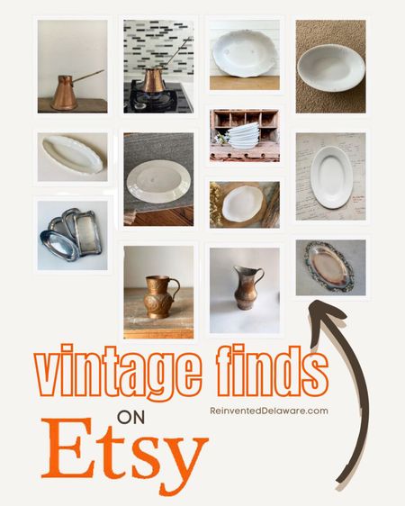 Amazing vintage and antique ironstone, silver and copper pieces on Etsy! Grab them before someone else does!

#LTKunder50 #LTKSeasonal #LTKhome
