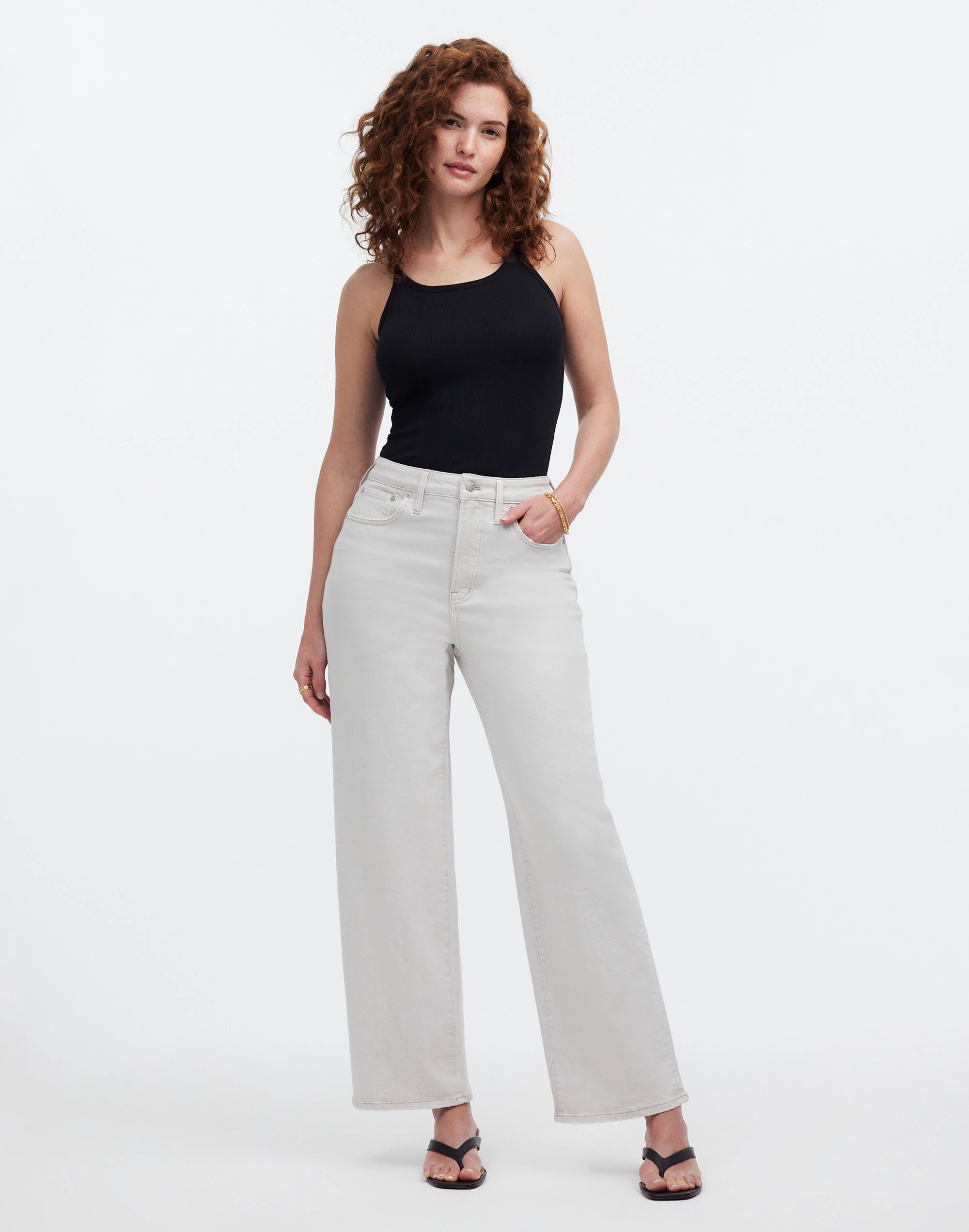 The Curvy Perfect Vintage Wide-Leg Crop Jean | Madewell