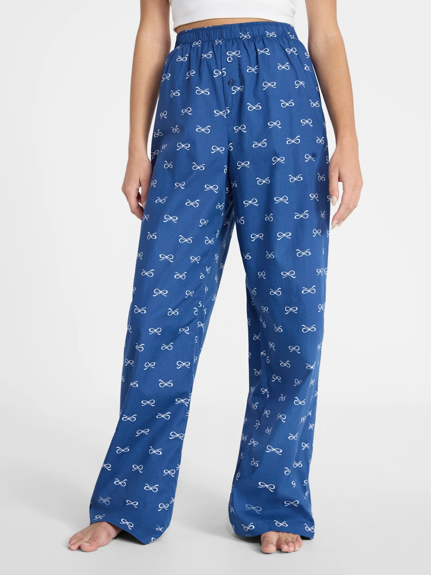 No Boundaries Sleepwear Cotton Boxer Pants, 31'' Inseam, Women's XS-XXL | Walmart (US)