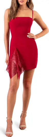 Sam Chain Mail Detail Minidress | Nordstrom