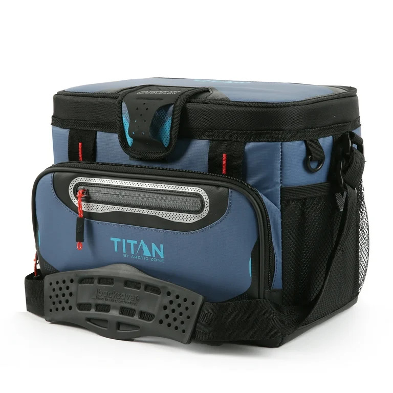 Titan by Arctic Zone 12 Can Zipperless Soft Cooler, 8 Quart, Ocean Blue | Walmart (US)