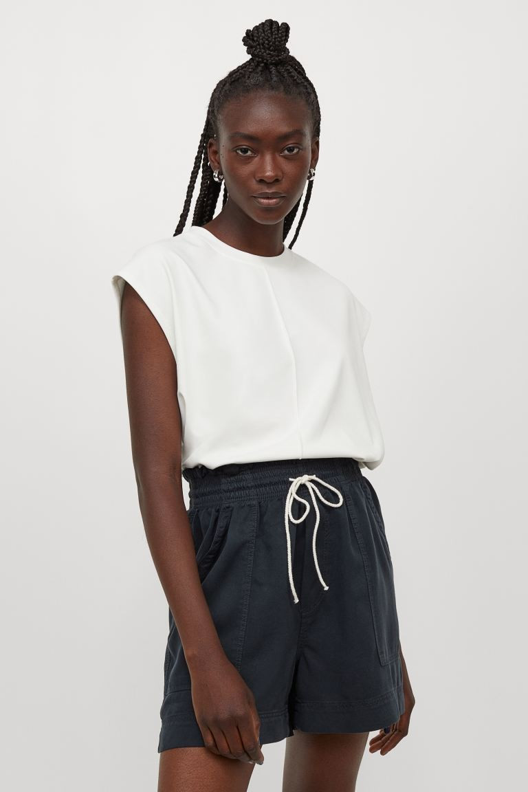 Lyocell Paper-bag Shorts | H&M (US + CA)