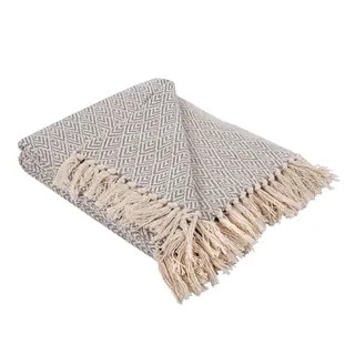 DII Diamond Decorative Throw - White | Bed Bath & Beyond