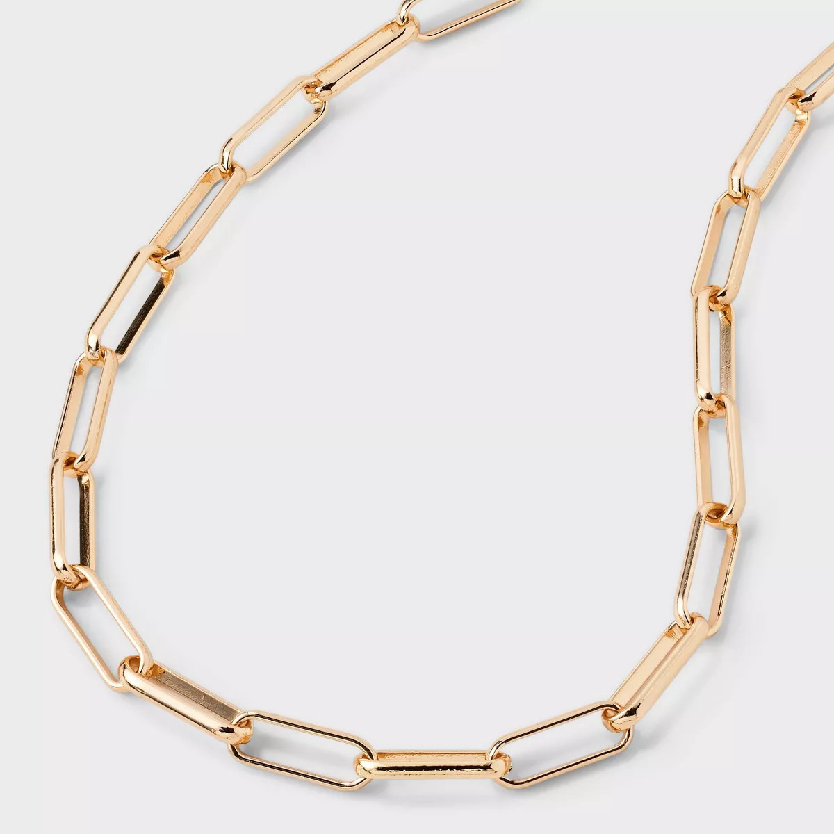 Paper Clip Chain Necklace - A New Day™ Gold | Target
