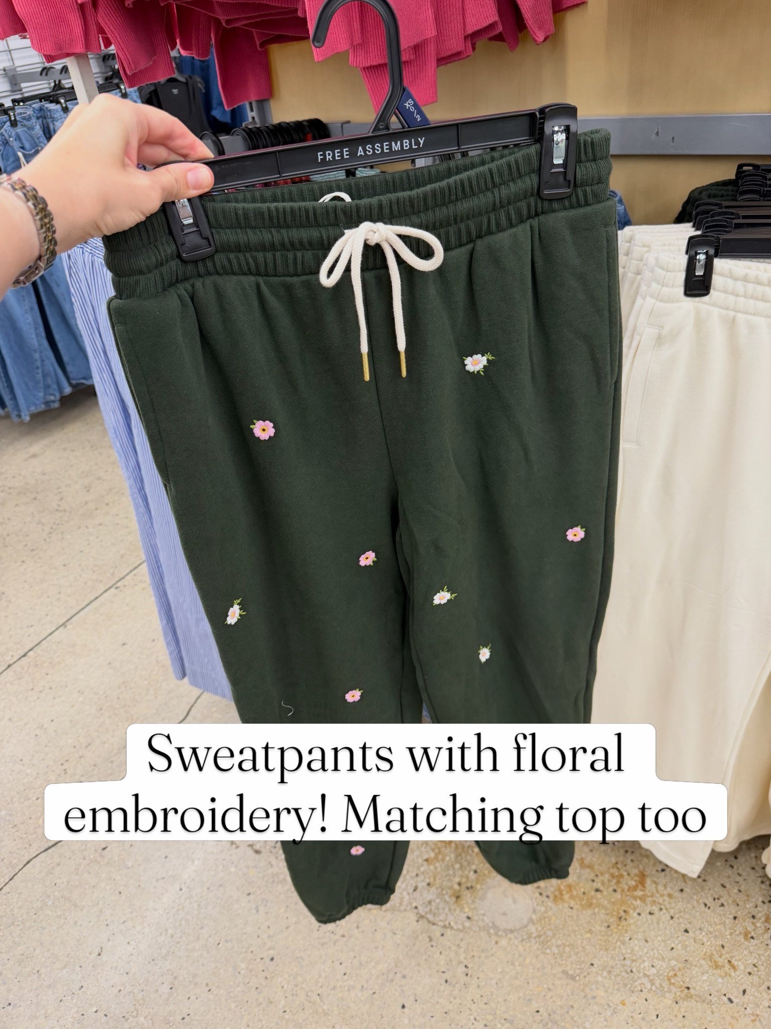 Walmart jogger pants with floral embroidery #walmartfashion

#LTKxWalmart
