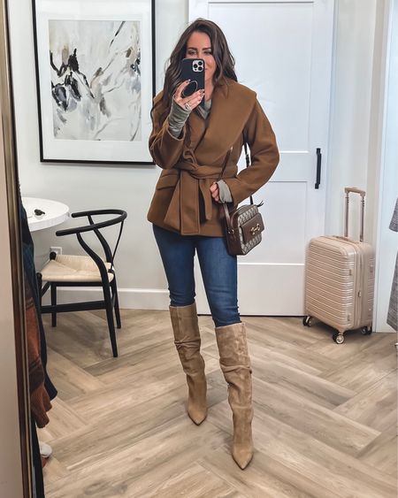 What I wore to Hartley’s presentation at school the other week 
Jacket 50% off 
A fav tee for years ..free people with thumbholes..sz small love! 
Jeans sz 4
Boots sz up 1/2 sz for comfort 
Gucci crossbody handbag..great mom bag and gold a ton 

#LTKshoecrush #LTKstyletip #LTKSeasonal