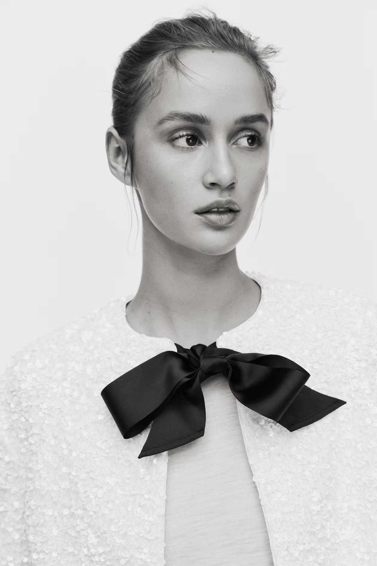 Tie-Detail Sequined Jacket | H&M (US + CA)