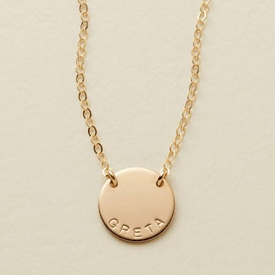 Mini Zola Disc Necklace | Made By Mary