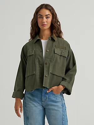 Women's Oversized Double Pocket Utility Overshirt | Lee Jeans