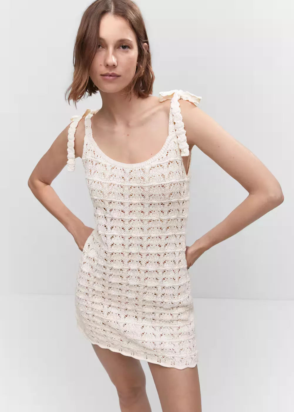 Crochet dress with ties - Women curated on LTK