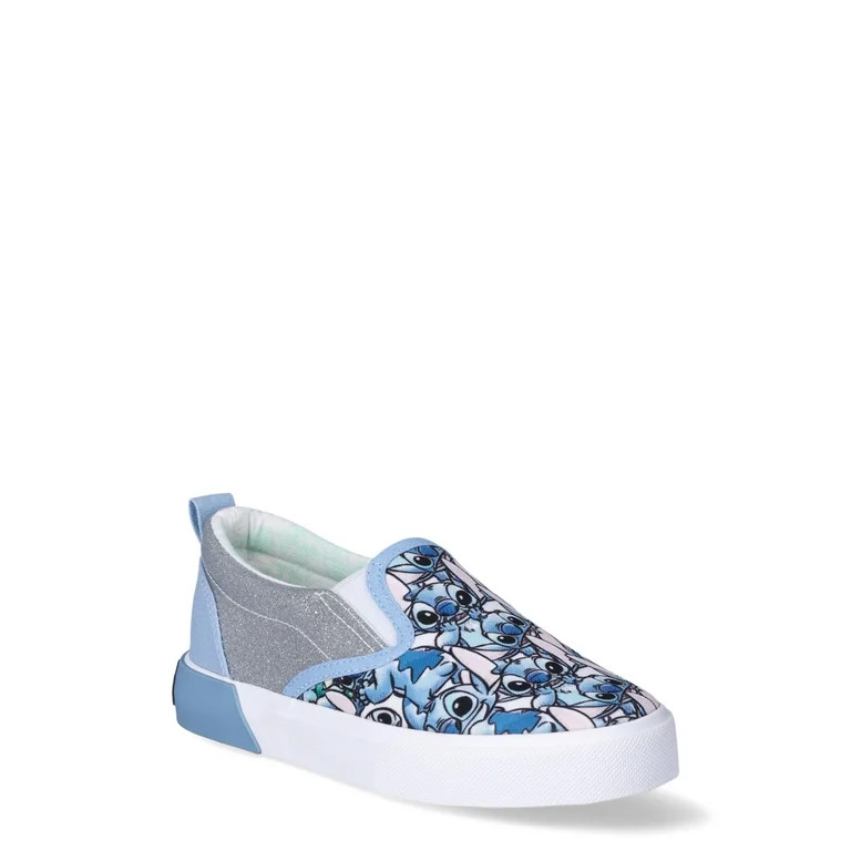 Disney Stitch Girl's Slip-On Twin Gore Sneakers | Walmart (US)