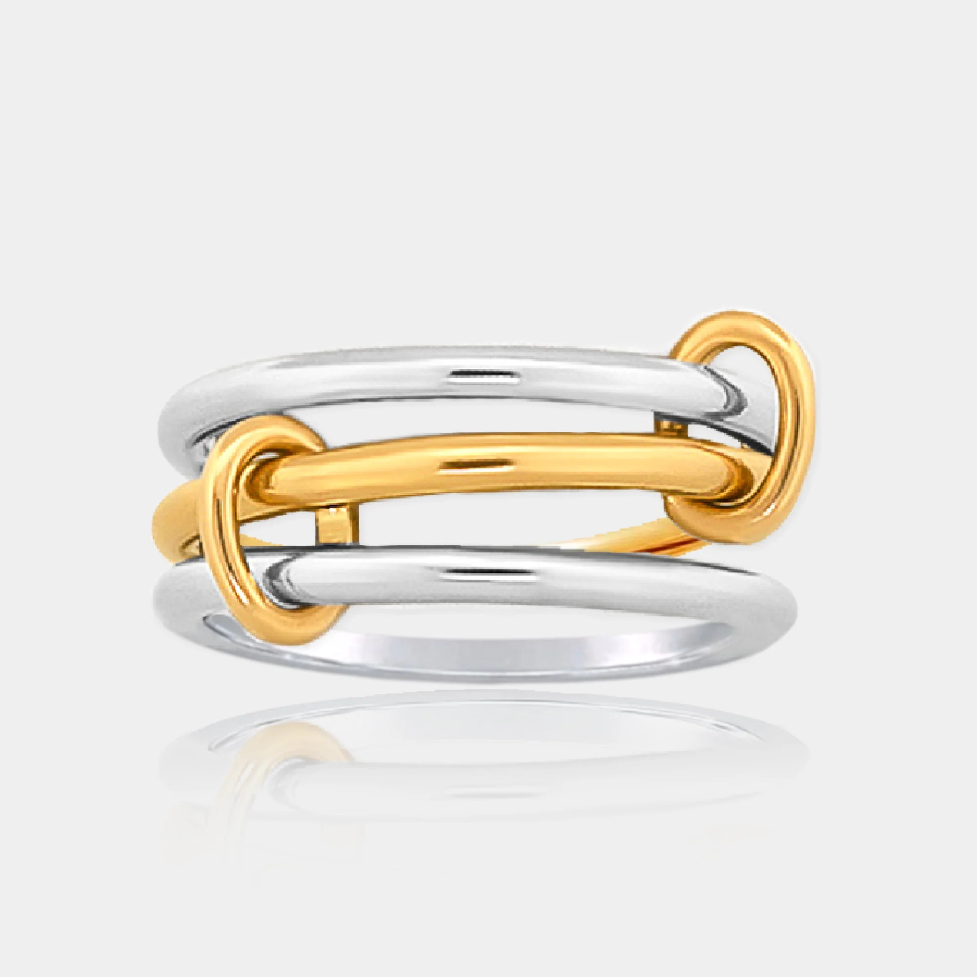 Two Tone Spinner Ring | LINK'D THE LABEL