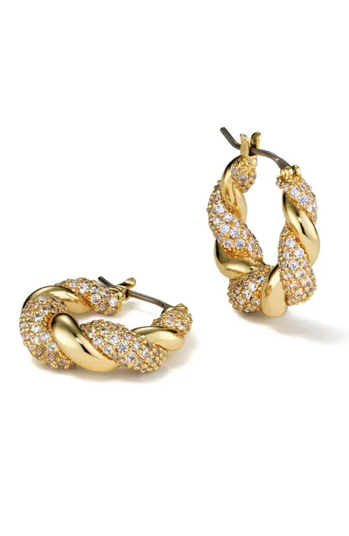 Twisted Hoop Earrings - Paris Pave | Nordstrom