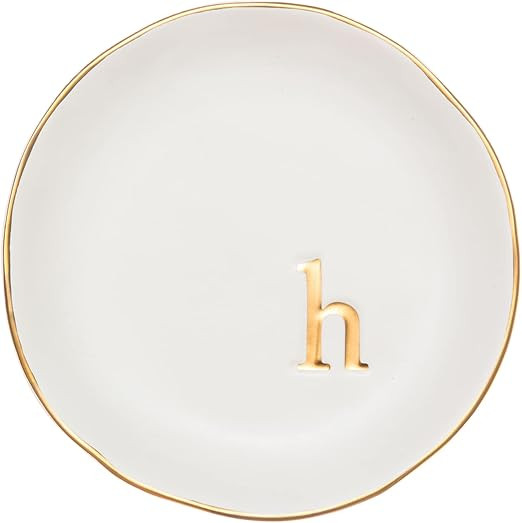 COLLECTIVE HOME - Ceramic Jewelry Tray, Decorative Trinket Dish for Rings Earrings Necklaces Brac... | Amazon (US)