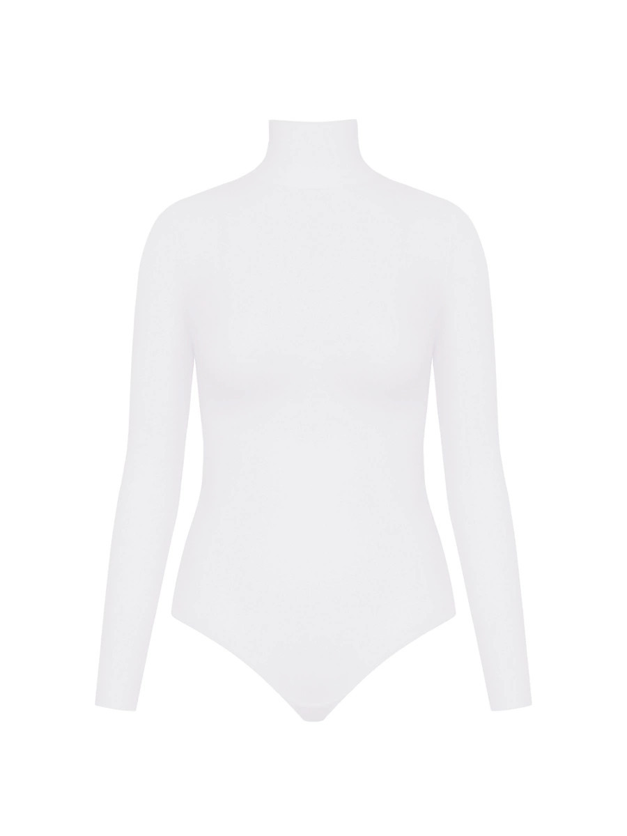 Women's Long Sleeve Turtleneck Bodysuit - White - Size XL | Saks Fifth Avenue