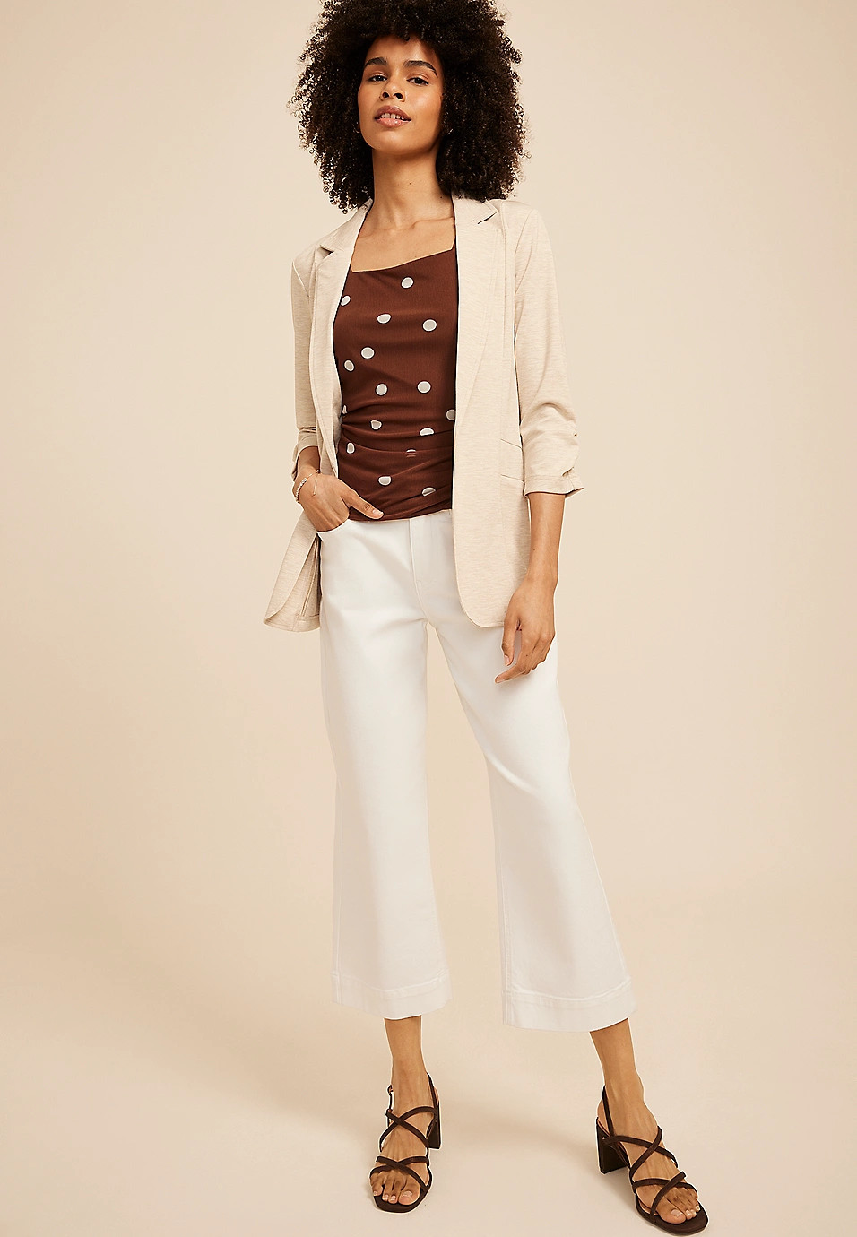 Seamed Open Front Blazer | Maurices