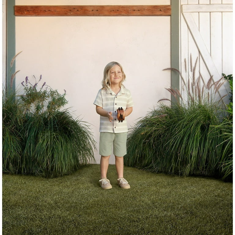 easy-peasy Toddler Boy Short Sleeve Camp Shirt, Sizes 18M-5T | Walmart (US)