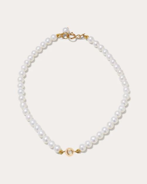 Diamond & Baby Pearl Bracelet | Olivela