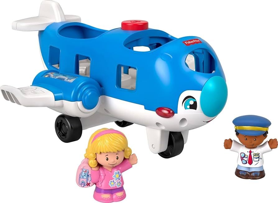 Fisher-Price Little People Musical Toddler Toy Travel Together Airplane with Lights Sounds & 2 Fi... | Amazon (US)