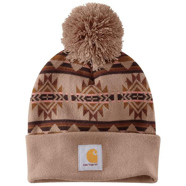 Women's Carhartt Bethany Pom Beanie One Size Sepia | Scheels Sports