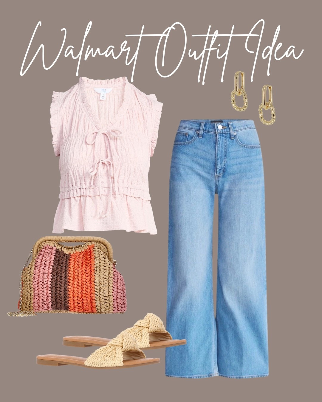 Walmart summer outfit, graduation guess outfit , colorful straw bag

#LTKootd #LTKSeasonal #LTKOver40
