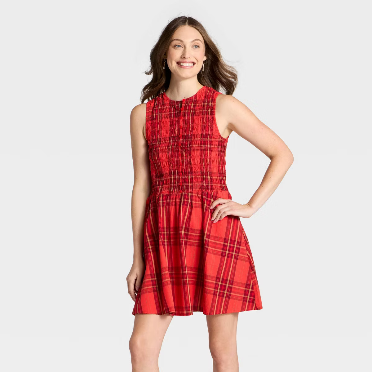 Women's Smocked Mini A-Line Dress - Universal Thread™ | Target