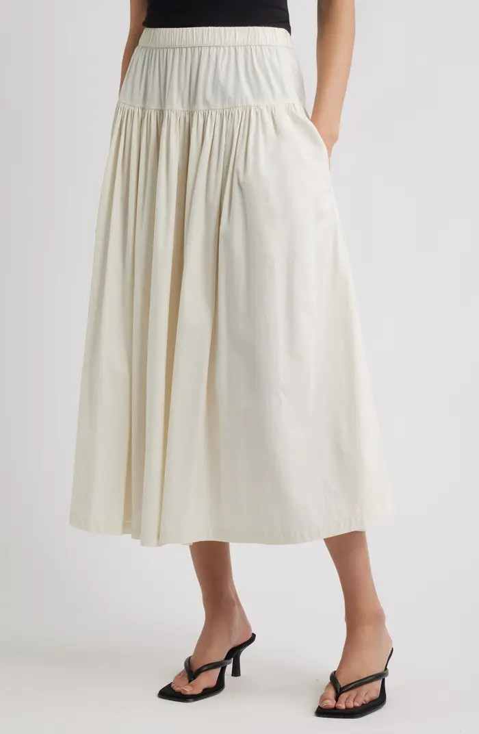 Nordstrom Tiered Cotton Poplin Maxi Skirt | Nordstrom | Nordstrom