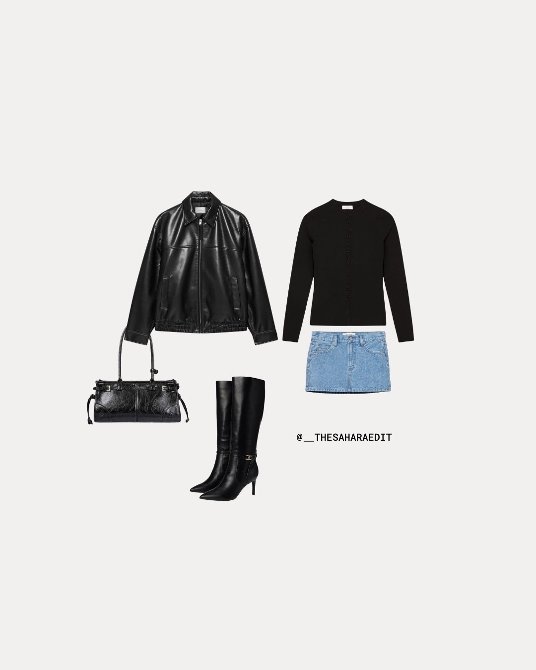 spring denim + faux leather moment 🖤

#LTKsummer #LTKbag #LTKjeans