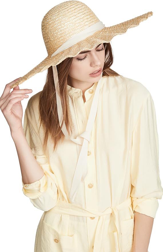 Lack of Color Women's Scalloped Dolce Hat, Natural/Cream, Tan, M | Amazon (US)