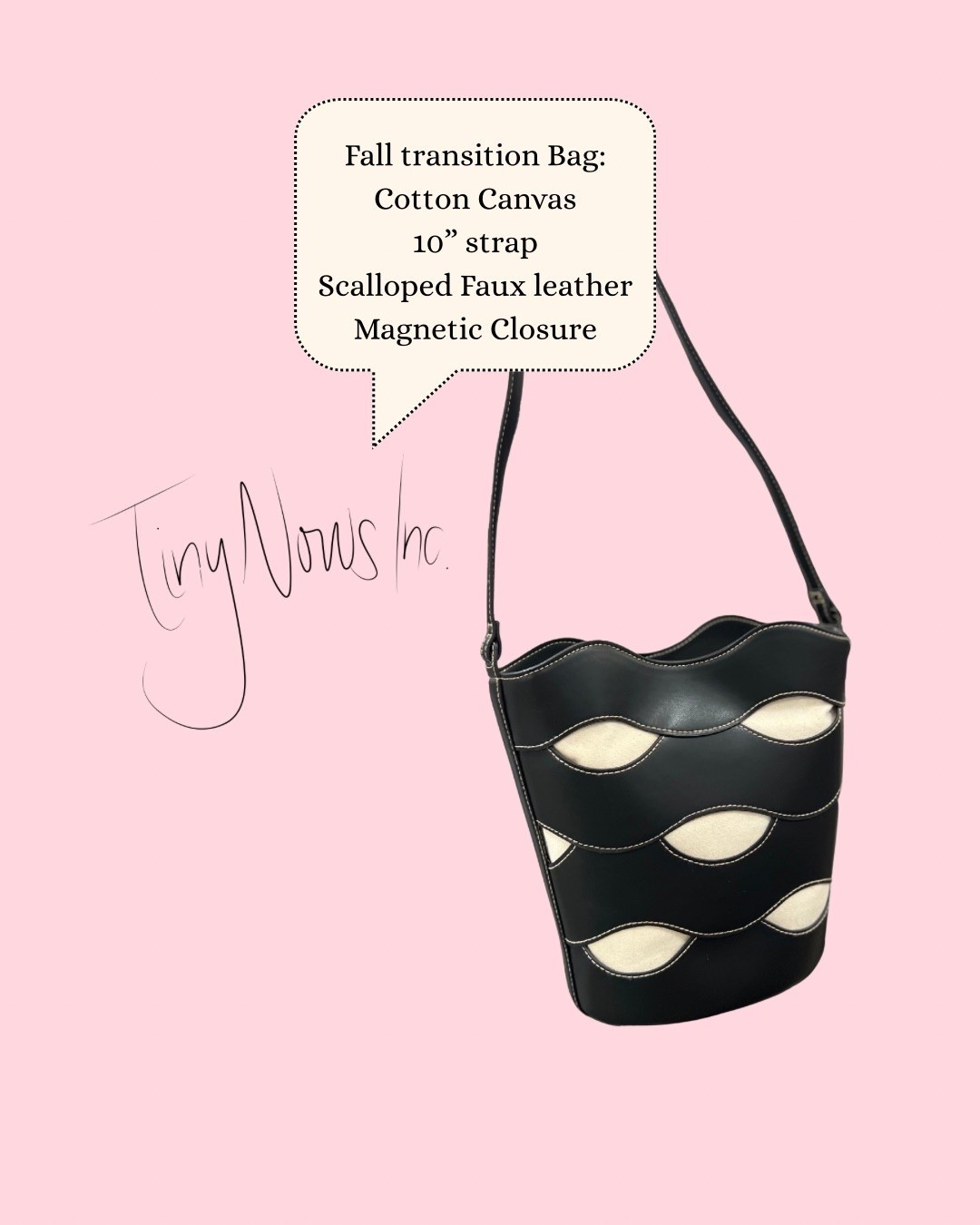 Fall transition bag 🍂 The perfect everyday purse/bag for late summer into fall! This black and cream scalloped faux leather crossbody is classic, preppy, feminine , and timeless! AND under $20!! Perfect for fall outfits, back-to-school style, casual fall looks, weekend outings, and everyday wear. The 10” strap makes it easy to wear crossbody, while the magnetic closure keeps it practical

#FallFashion #FallTransition #FallOutfits #FallAccessories #FallBag #CrossbodyBag #FreeAssembly #BlackBag #CreamAndBlack #ScallopedBag #FauxLeatherBag #EverydayBag #PreppyStyle #Under50 #GrandmillennialStyle #ClassicStyle #OldMoneyStyle #FeminineStyle #SouthernStyle #BackToSchoolStyle #Walmart #AffordableFashion #LTKFinds #LTKStyle #LTKFashion

#LTKSeasonal #LTKSaleAlert #LTKootd