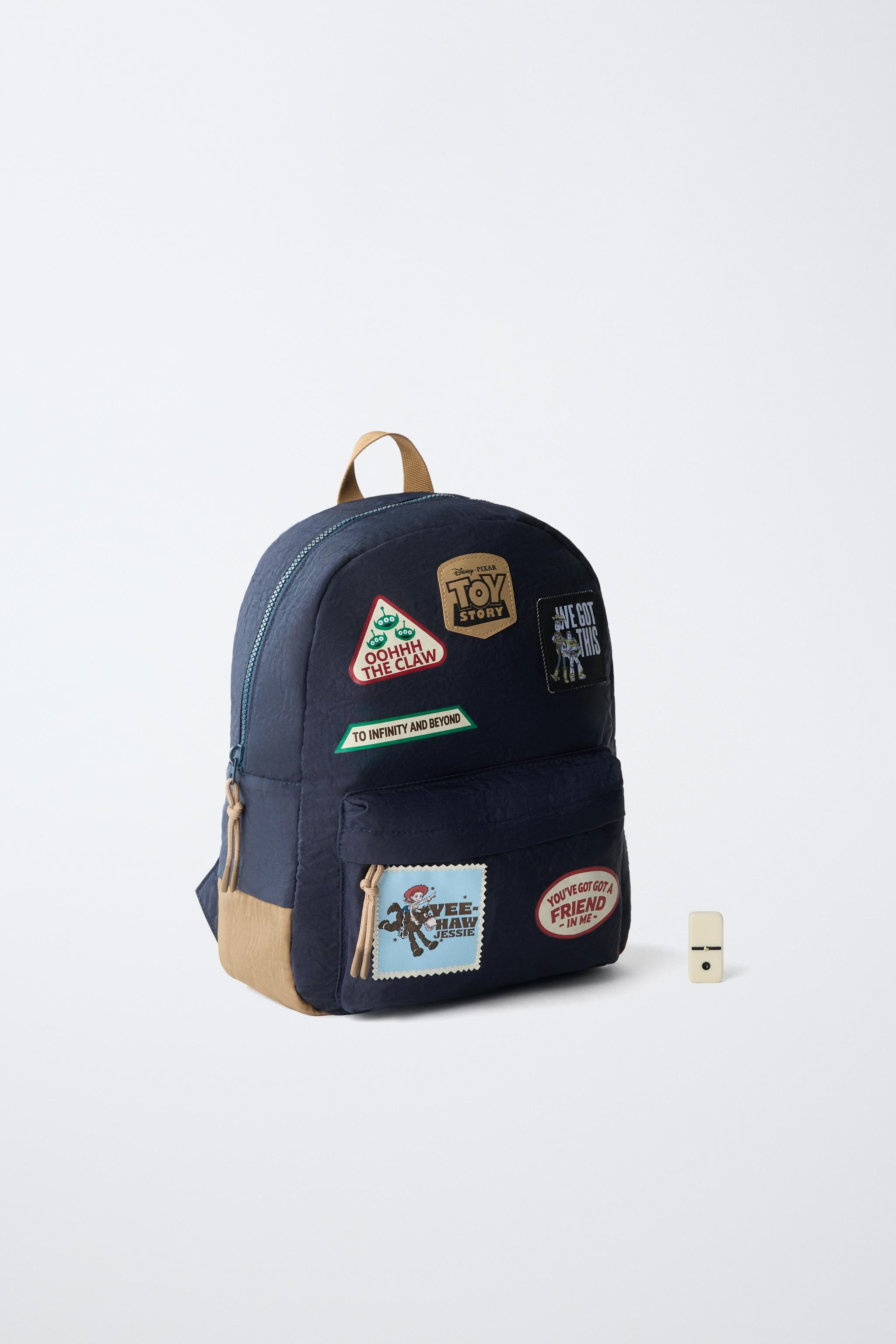 TOY STORY\u00a9 DISNEY PIXAR backpack with decorative patches on the front. Features a main compa... | Zara US