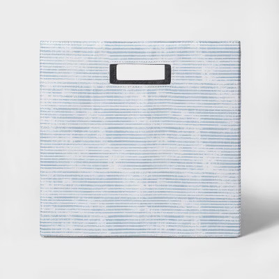 13" Fabric Cube Storage Bin Light Blue - Threshold™ | Target