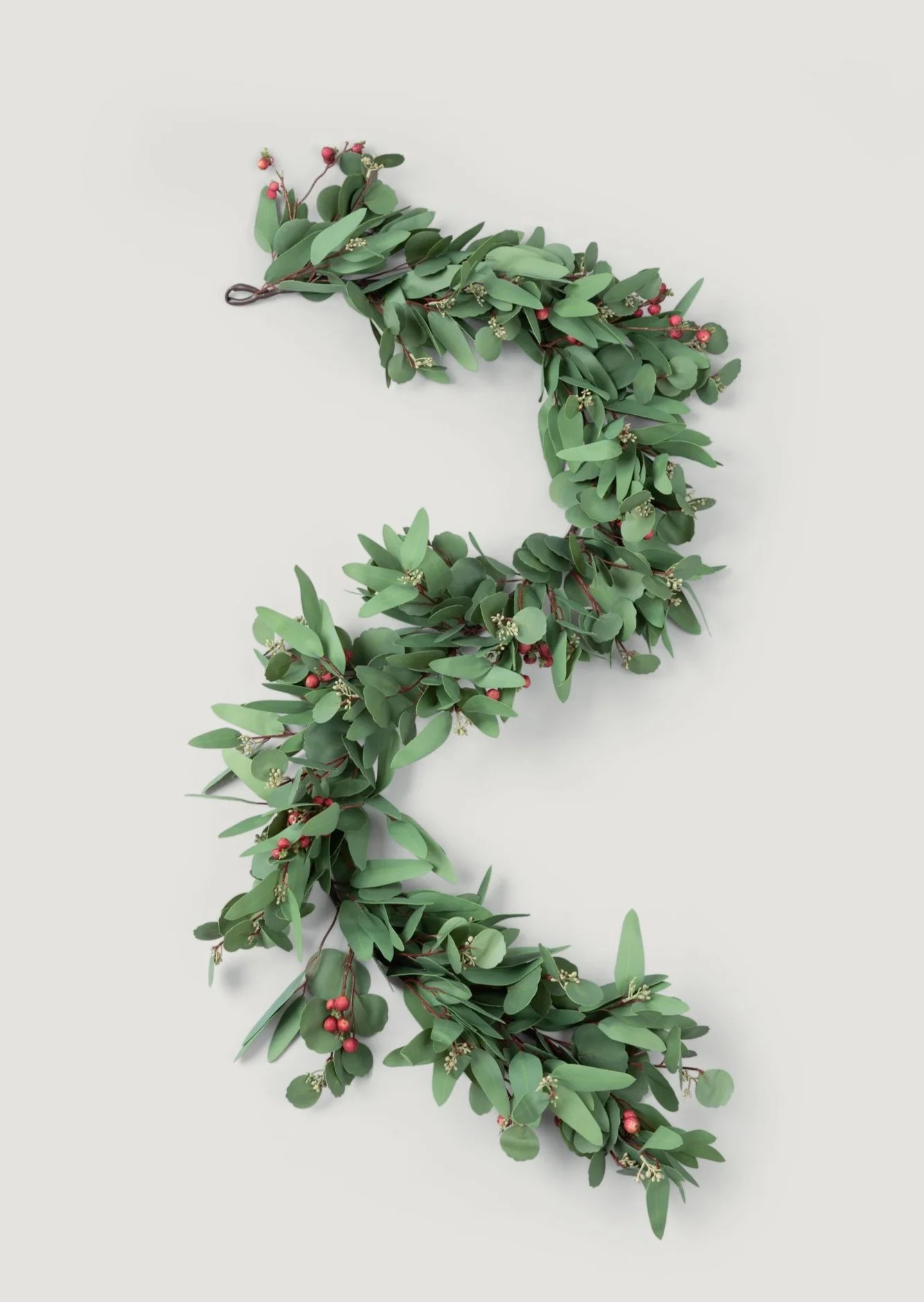 Eucalyptus Garland with Berries | Faux Green Garlands | Afloral | Afloral