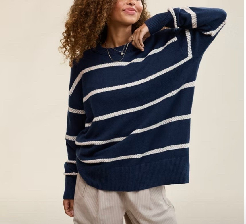 Sale! Stripe sweater!

#LTKSaleAlert #LTKOver40 #LTKStyleTip