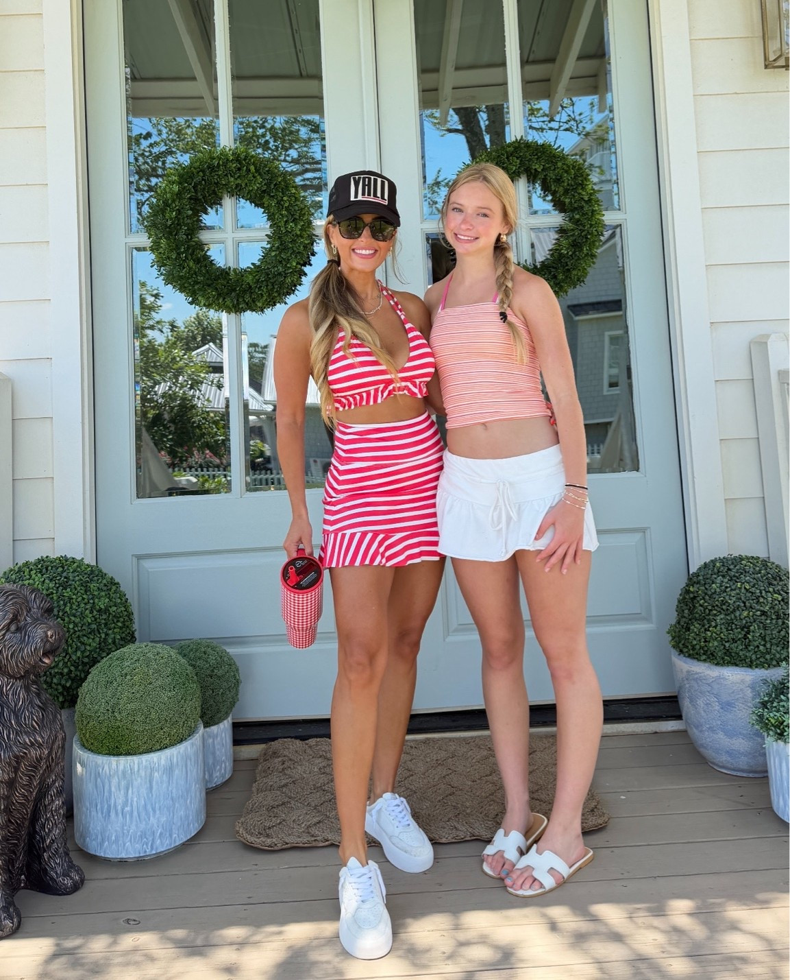 Red and white striped swimsuit and cover up! 

#usa #redwhitestripe #modestswimsuit

#LTKPetite #LTKSwim #LTKOver40