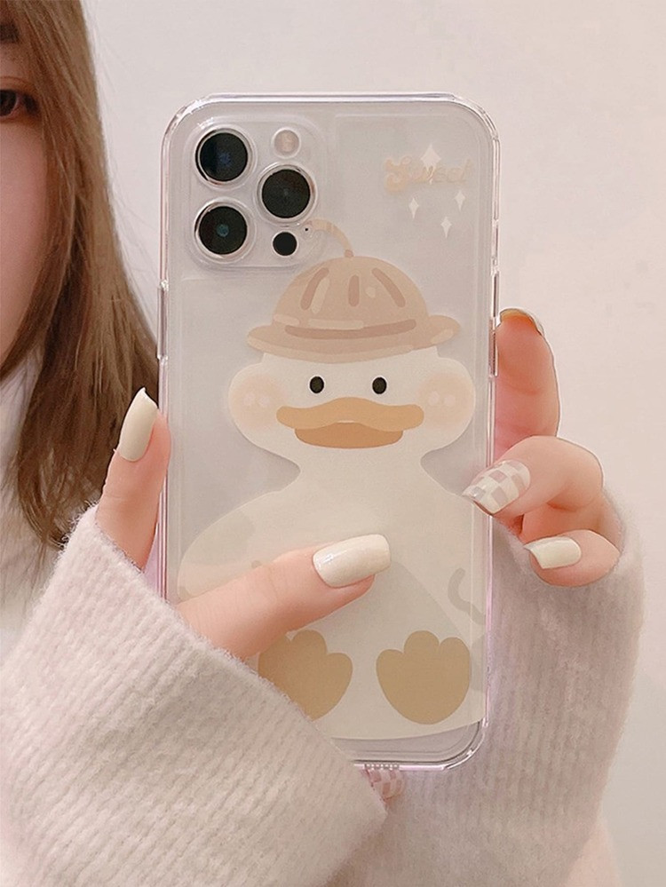 Cartoon Duck Print Phone Case | SHEIN